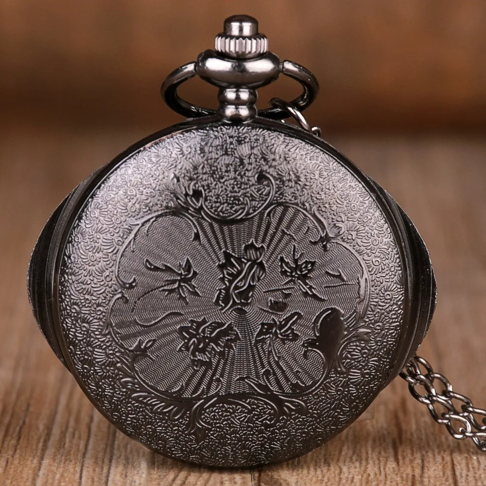 New Vintage Bronze Pocket Watches Eyes Design Shape Quartz Pocket Watches Jewelry Pendant Necklace Chain Gifts for Mens Womens