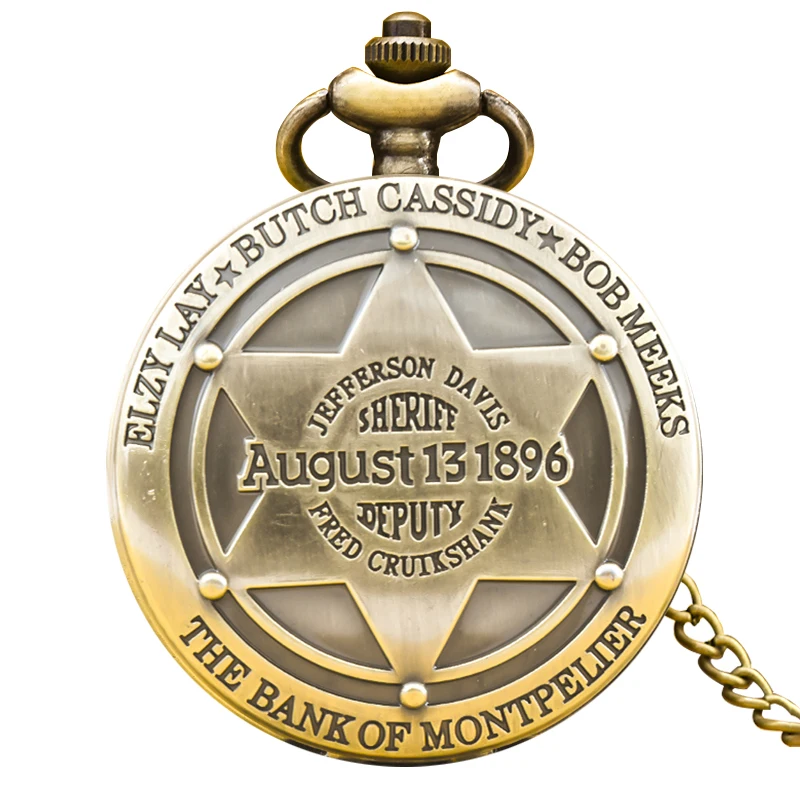 Vintage Bronze Steampunk 1903 Automobile Industry Memorial Quartz Pocket Watch Necklace Pendant Clock Chain Men Women Chain Gift
