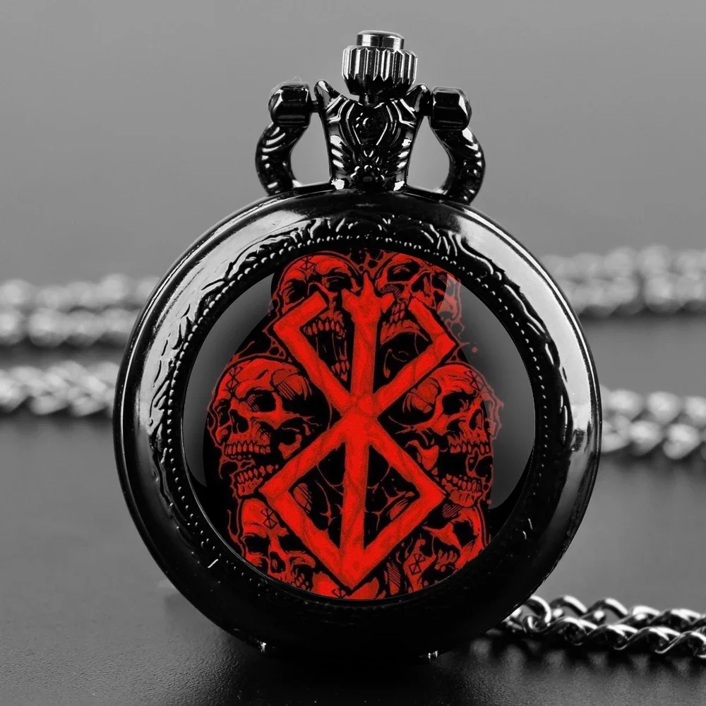 Creative design Glass Dome Quartz Pocket Watch with Chain Necklace Pendant Gift for Male Men Vintage Clock Retro Accessory