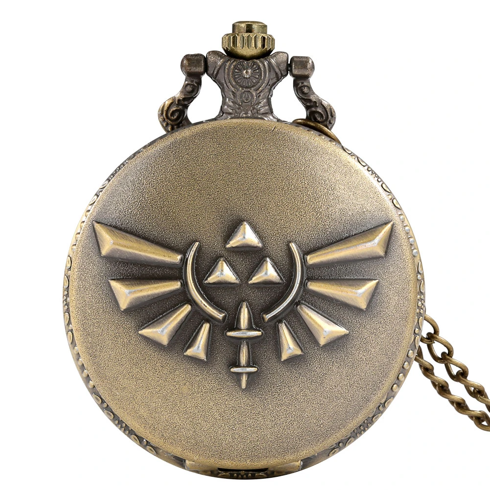 Vintage Watch Steampunk Retro Bronze Quartz Pocket Watches Necklace Pendant Gift for Men Women Chain Clock Reloj De Bolsillo