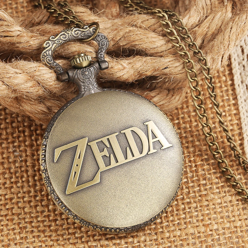 Vintage Watch Steampunk Retro Bronze Quartz Pocket Watches Necklace Pendant Gift for Men Women Chain Clock Reloj De Bolsillo