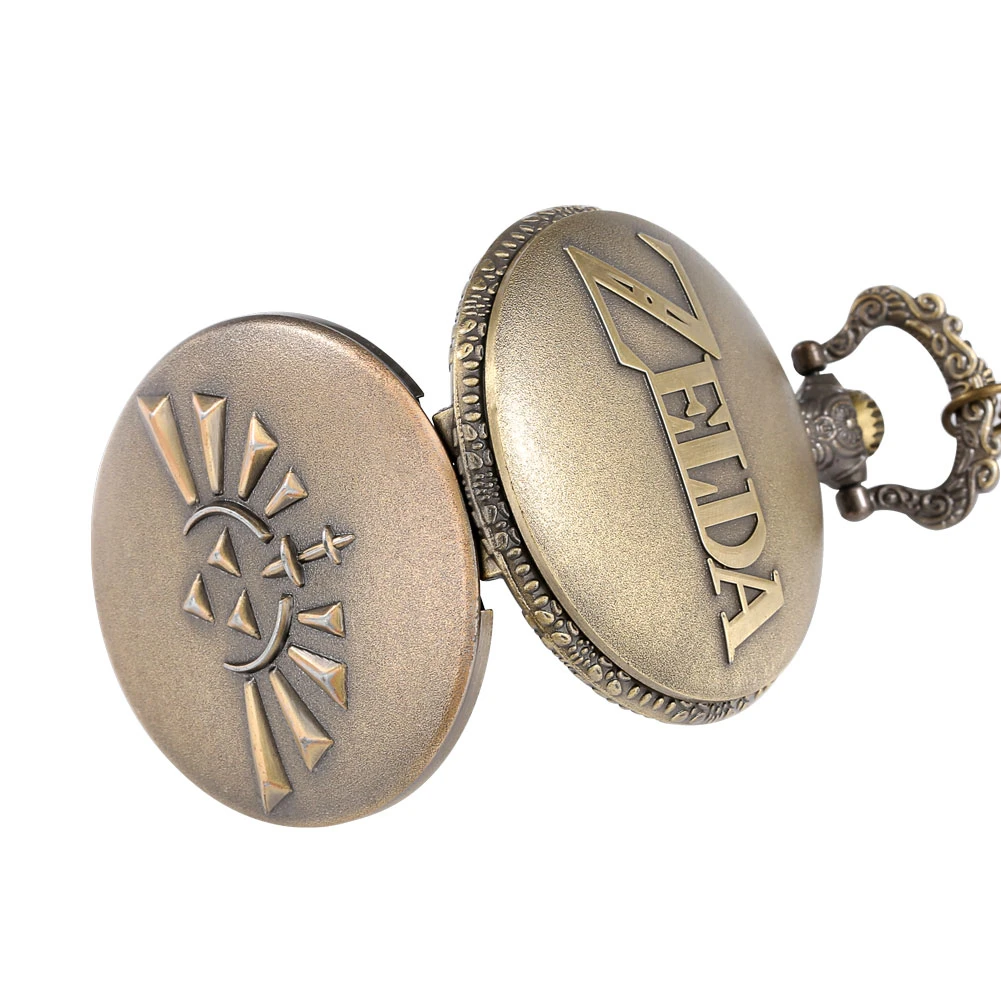 Vintage Watch Steampunk Retro Bronze Quartz Pocket Watches Necklace Pendant Gift for Men Women Chain Clock Reloj De Bolsillo