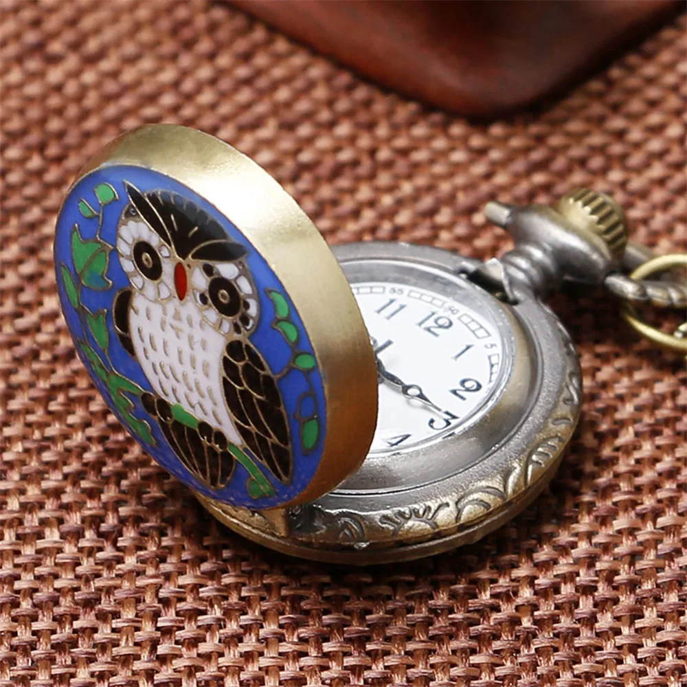 Lovely Mini Necklace Pocket Watch Quartz Arabic Numerals Dial Pendant Chain Antique Tiny Clock Gifts for Kids Women