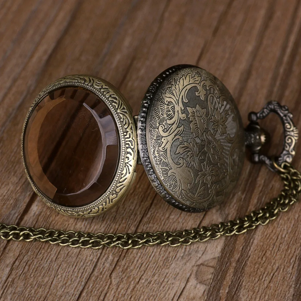 New Arrivals Vintage Quartz Pocket Watch Chain Pendant Necklace Men Fob Watch Gift relojes de bolsillo