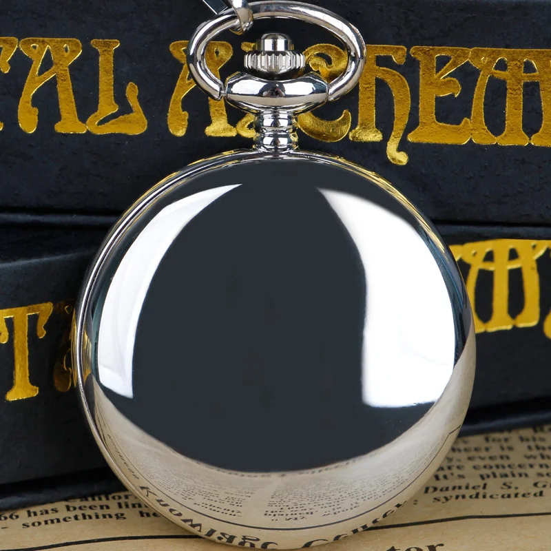 Stainless Steel Quartz Pocket Watch Chain Pendant Fob watch Men Women Gifts Fob Watch Relogio DeBolso