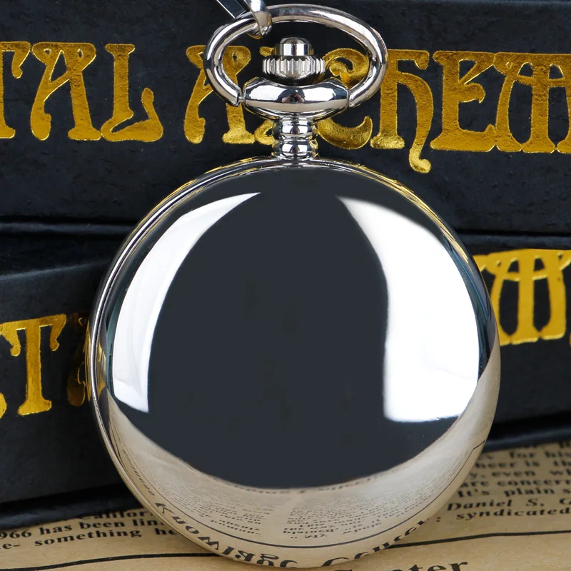 Stainless Steel Quartz Pocket Watch Chain Pendant Fob watch Men Women Gifts Fob Watch Relogio DeBolso
