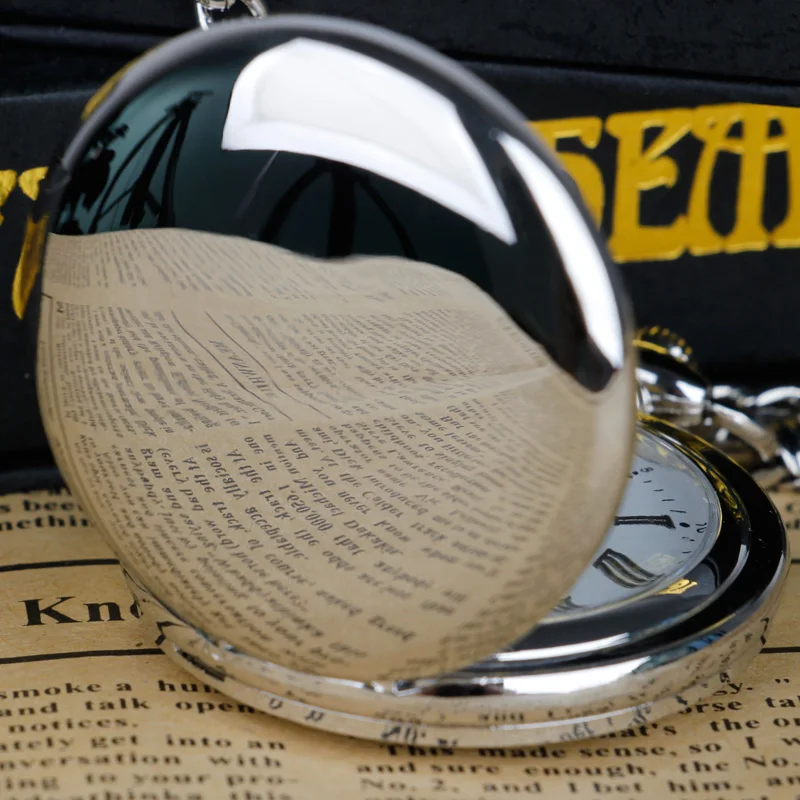 Stainless Steel Quartz Pocket Watch Chain Pendant Fob watch Men Women Gifts Fob Watch Relogio DeBolso