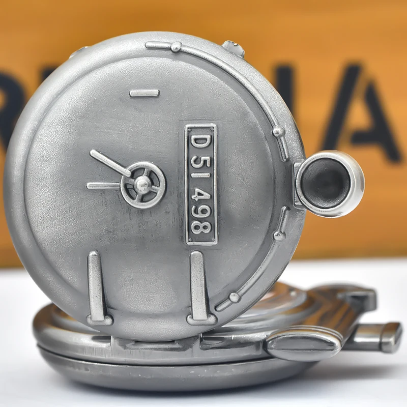 Vintage Bronze Steampunk Steam Train Carved Quartz Pocket Watch Necklace Pendant Clock Chain Men Women Chain Gift