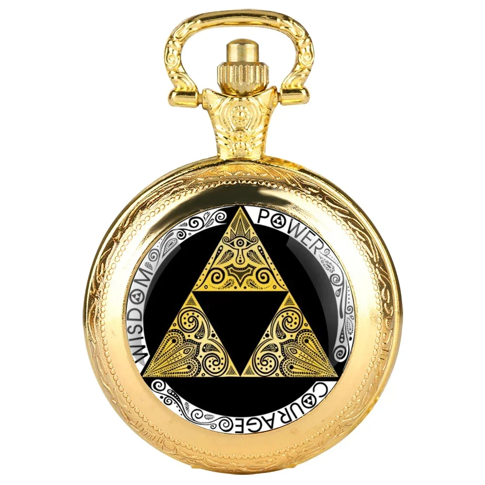 Famous Game Vintage Glass Dome Quartz Pocket Watches with Chain Men Women's Necklace Timing Pendant Clock Children's Gifts