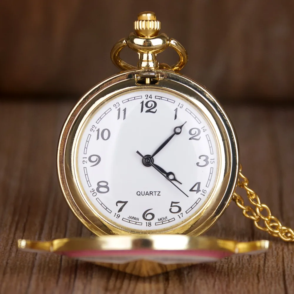 Fashion Women Men Quartz Pocket Watch Cartoon Design Kids Pendant Necklace Clock Gifts Fob Watch