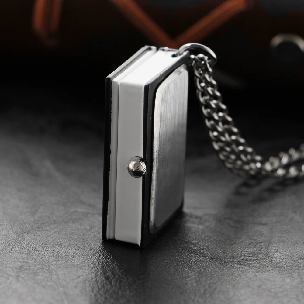 Bronze Pendant Necklace Quartz Pocket Watch Anime Death Comes Fob Chain Watch Clock Men's and Children's Best Holiday Gift
