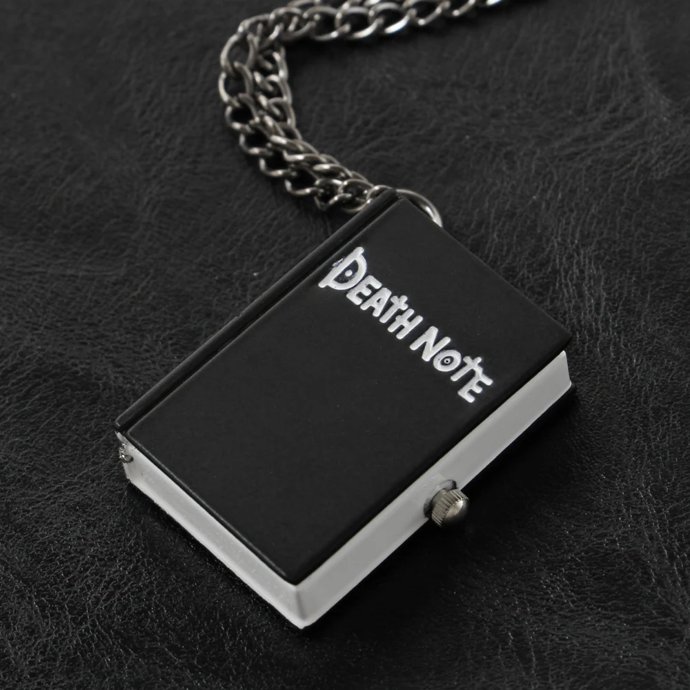 Bronze Pendant Necklace Quartz Pocket Watch Anime Death Comes Fob Chain Watch Clock Men's and Children's Best Holiday Gift