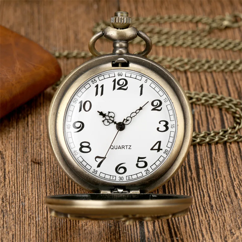New Arrived Bronze Vintage Retro Motorbike Pocketwatch Motorcycle Necklace Pendant Quartz Watches Unisex Relogio Masculino Gifts