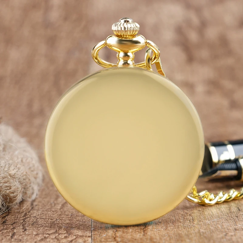 Retro Black Fashion Silver Smooth Steampunk Quartz Pocket Watch Stainless Steel Pendant 30CM Chain Gift Box for Men Women friend