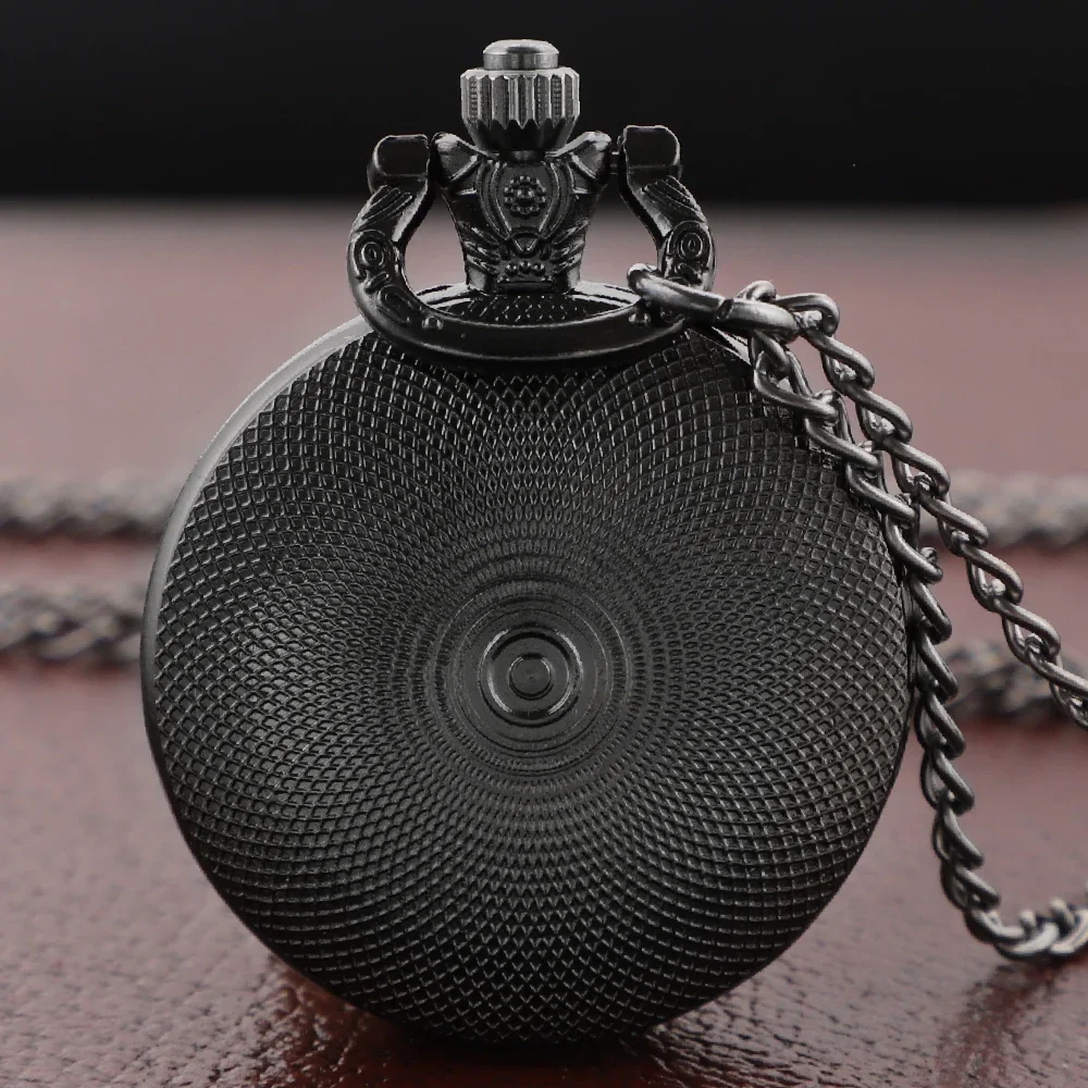 Yin Yang Design Dragons Glass Dome Vintage Quartz Pocket Watch Men Women Pendant Necklace Chain Clock Hours Watch Jewelry Gifts
