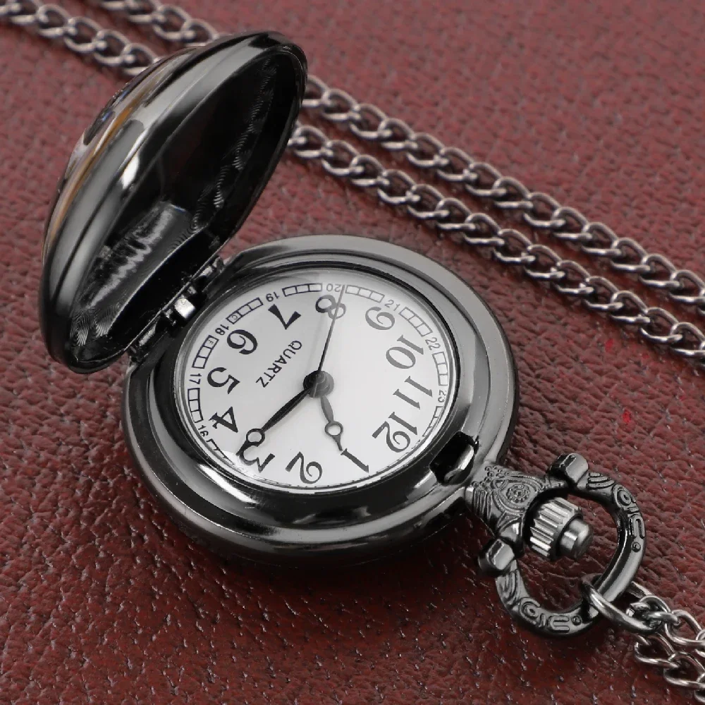 Yin Yang Design Dragons Glass Dome Vintage Quartz Pocket Watch Men Women Pendant Necklace Chain Clock Hours Watch Jewelry Gifts