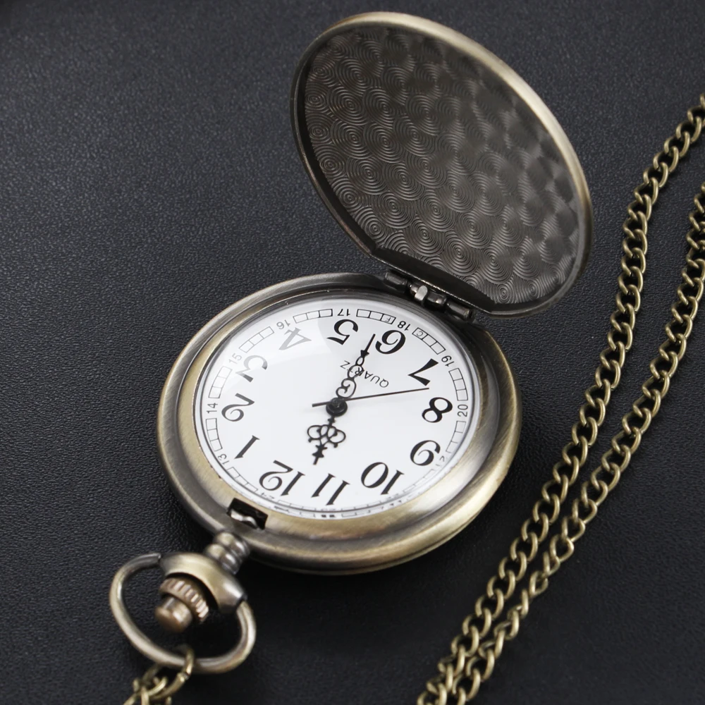 Strange Lighthouse Digital Display Quartz Pocket Watch Fashion Necklace Pendant Clock Men's and Women's Gifts