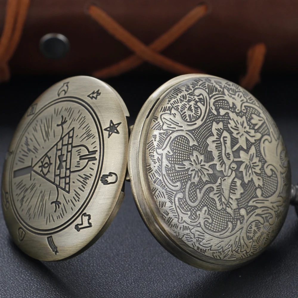 Strange Lighthouse Digital Display Quartz Pocket Watch Fashion Necklace Pendant Clock Men's and Women's Gifts