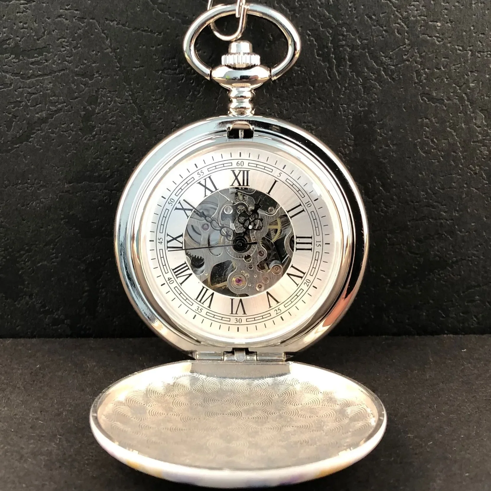 NEW PJX011 Creative Blue and White Porcelain Pocket Watch Mechanical Chain Pendant Luxury Fashion Gift Sweater Chain Clock