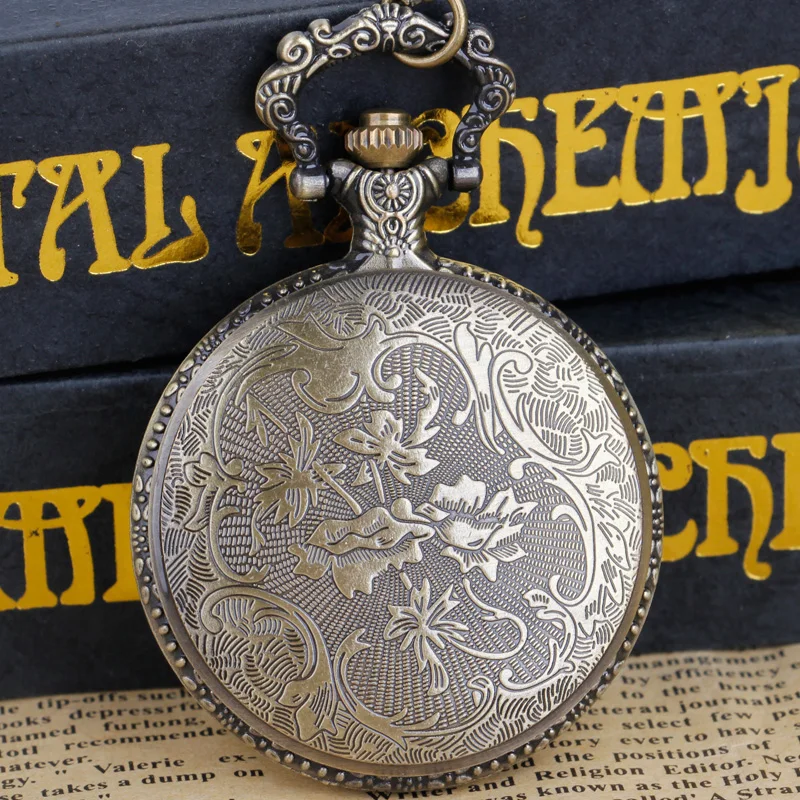 Men’s Vintage Bronze Sailing Ship Pendant Pocket Watch: Distinctive Nautical-Infused Timing Jewelry Watch Gifts