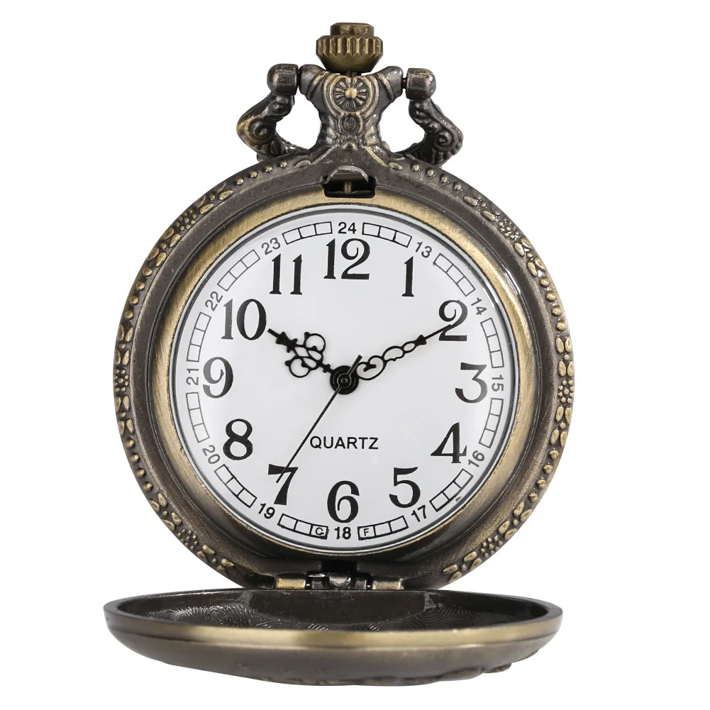 1939-1945 America Nairpower B-29 Aircraft Quartz Pocket Watch Retro Army Military Necklace Chain Clock with Airplane Accessory