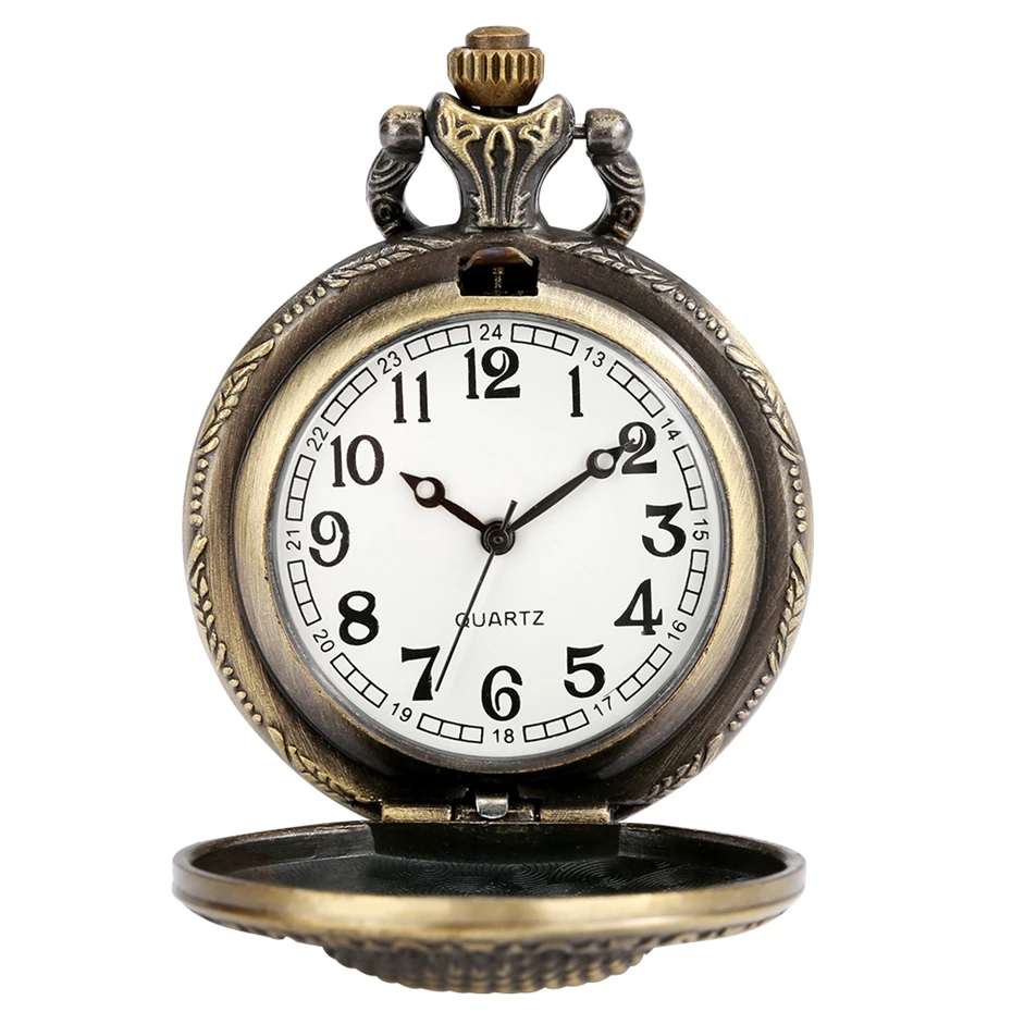 Vintage Tibetan Aroma Buddhist Temple Quartz Pocket Watch Buddha Head Design Religious Chain Pendant Necklace Gift for Men Women