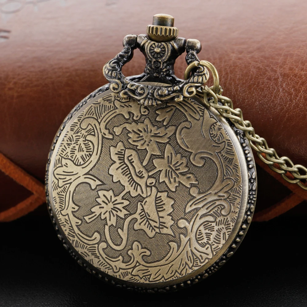 Antique Jurassic Tyrannosaurus Rex Exquisite Relief Quartz Pocket Watch with Dinosaur Theme Best Peripheral Gift Men's Clock