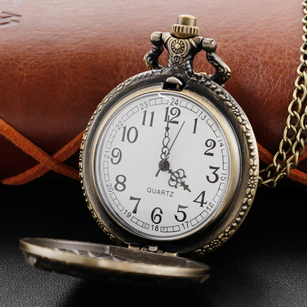 Antique Jurassic Tyrannosaurus Rex Exquisite Relief Quartz Pocket Watch with Dinosaur Theme Best Peripheral Gift Men's Clock