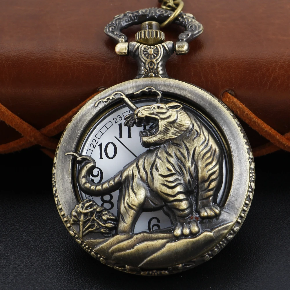 Antique Jurassic Tyrannosaurus Rex Exquisite Relief Quartz Pocket Watch with Dinosaur Theme Best Peripheral Gift Men's Clock