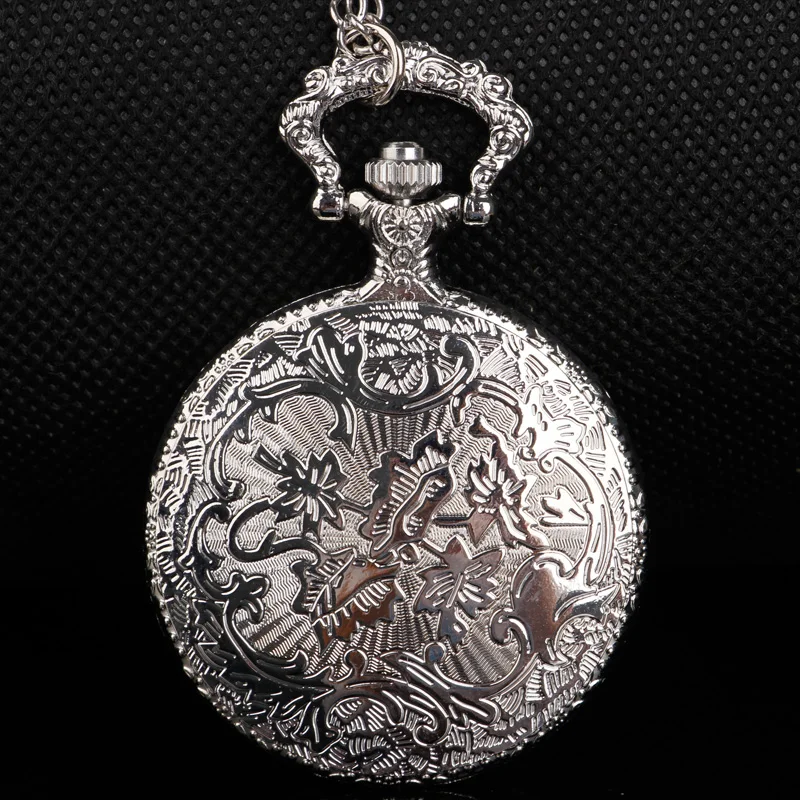 Best Festival Souvenir Gold and Silver Pocket Watch Soviet Emblem Sickle Emblem Communist Fob Chain Watch Men's and Women's Gift