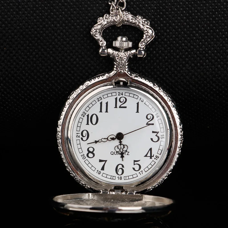 Best Festival Souvenir Gold and Silver Pocket Watch Soviet Emblem Sickle Emblem Communist Fob Chain Watch Men's and Women's Gift