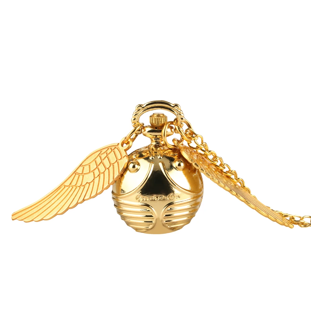 Bronze Quartz Pocket Watch Feather Wing Pendant Luxury Watches Vintage Fob Clock Chain Necklace Gift for Men Women Dropshipping