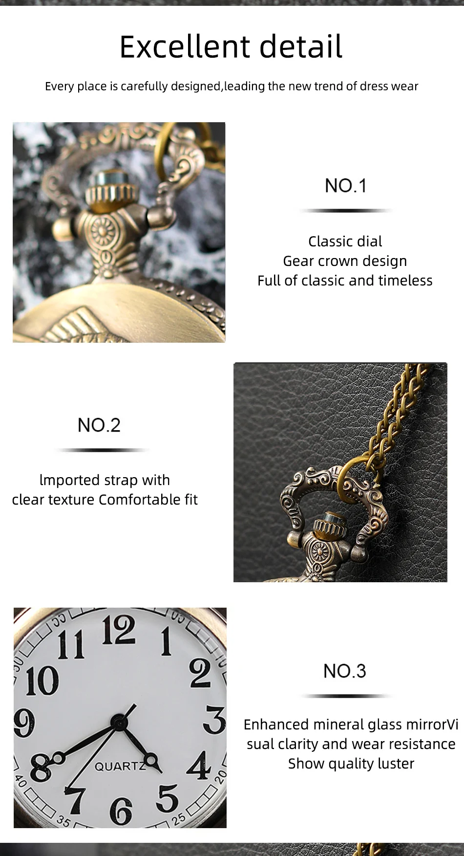 Best Gifts Luxury Gold Quartz Pocket Watch Design Fishes Necklace Pendant Pocket Watch Clock for Mens Womens