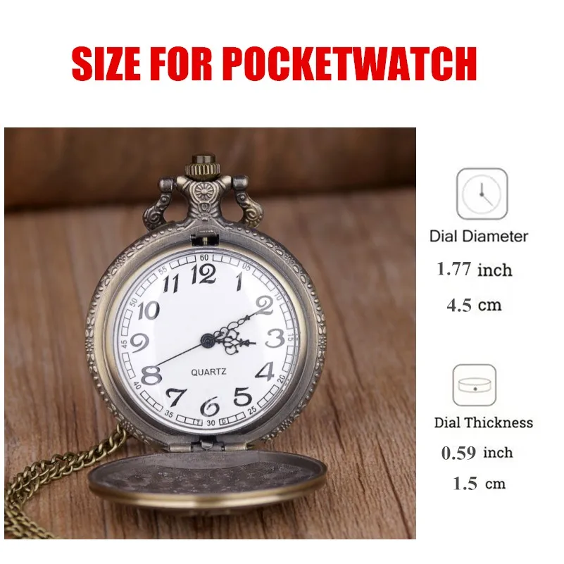 Vintage Bronze Tarot Commemorative Coin Pocket Watch Constellation Lucky Sun Moon Necklace Memorial For Mlae Kids Relogio Saati