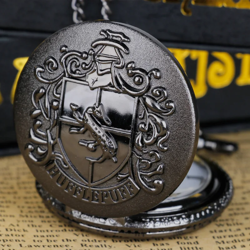 Vintage Steampunk Chain Quartz Necklace Emblem Pocket Watch Timing Jewelry with Intricate Pendant Design Men and Women's Gift