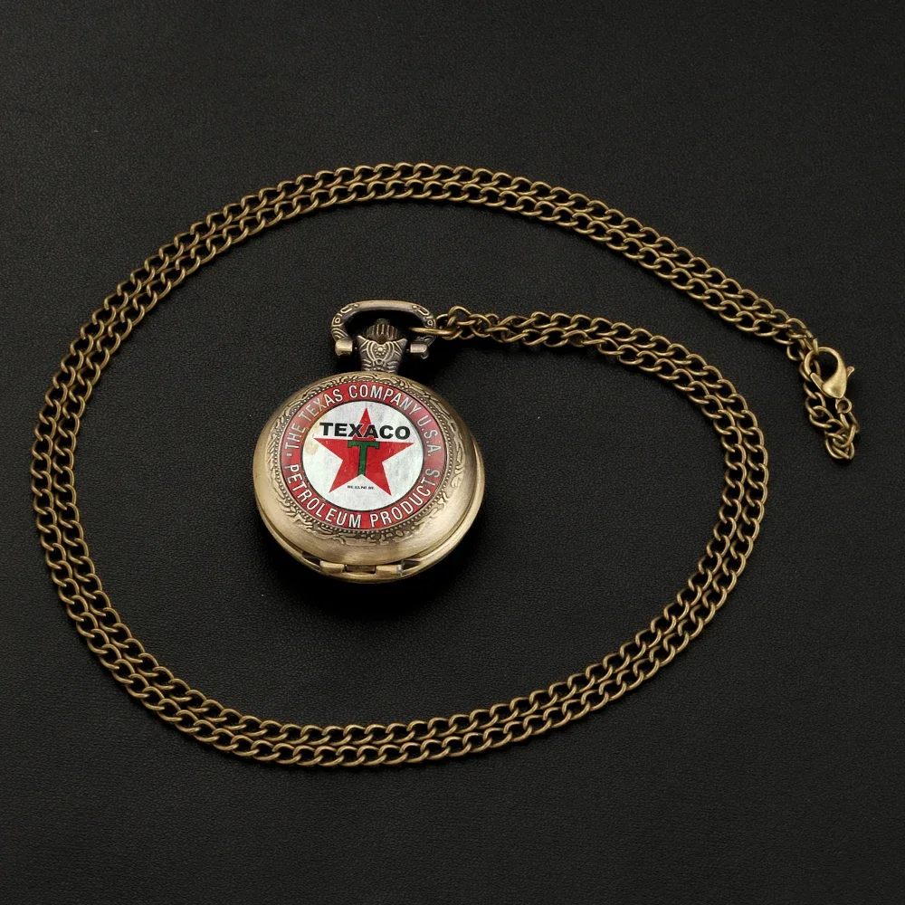 Vintage Five-pointed Star Men's Dome Quartz Pocket Watch Arabic Numeral Dial Men Women Necklace Pendant Creative Clock Gifts