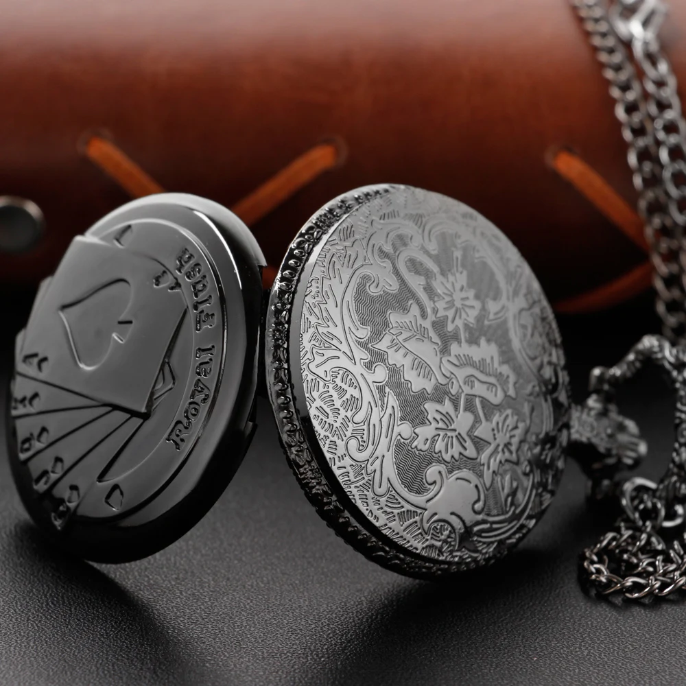 New Bronze in Wonderland Theme Quartz Pocket Watch Pendant Pocket Necklace Watches with FOB Chain Gifts Dropshipping