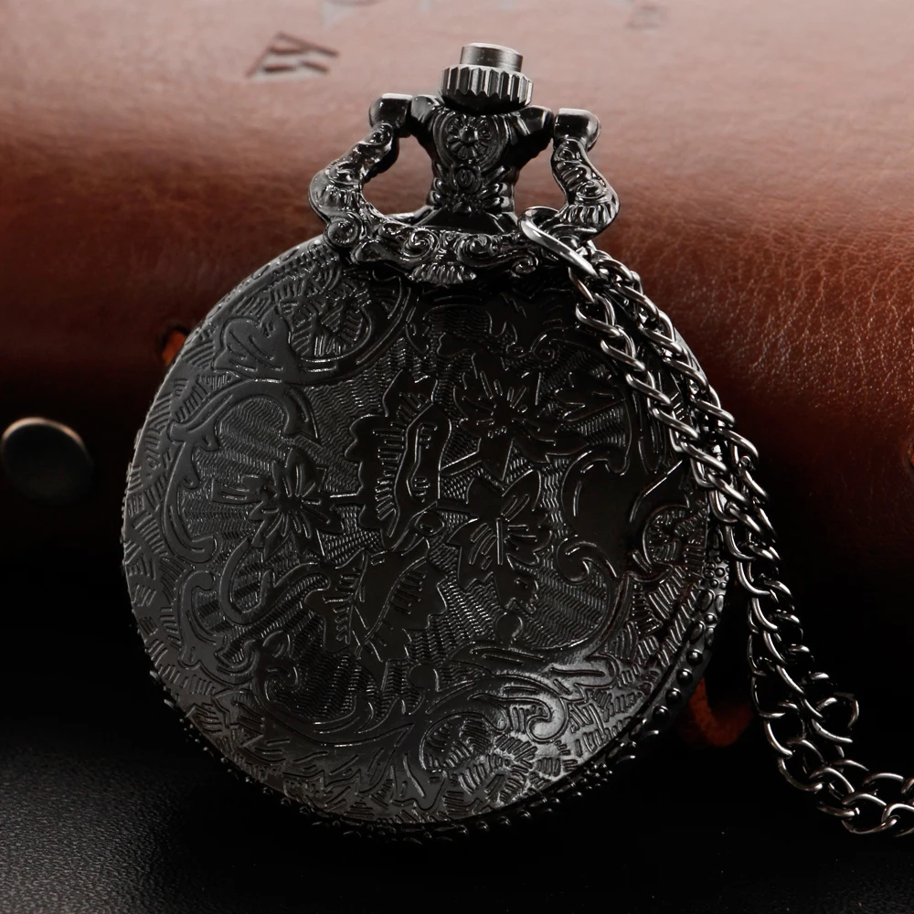 New Bronze in Wonderland Theme Quartz Pocket Watch Pendant Pocket Necklace Watches with FOB Chain Gifts Dropshipping