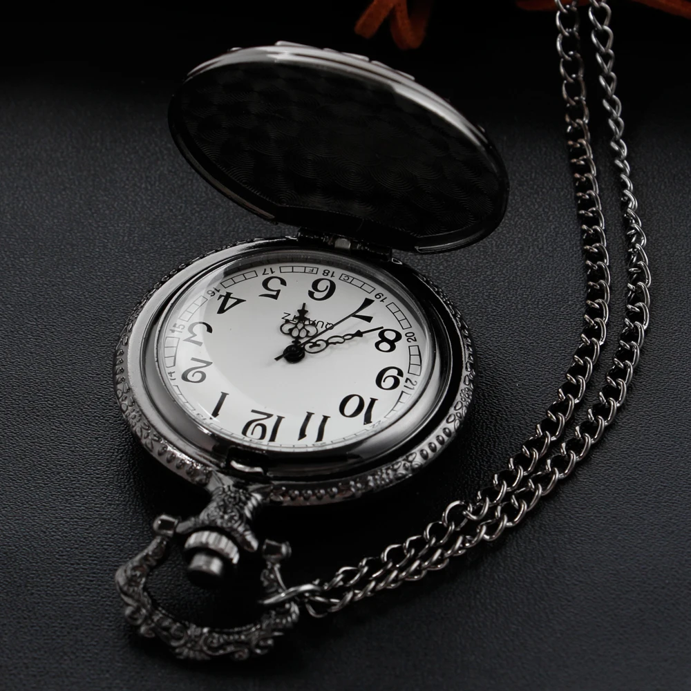 New Bronze in Wonderland Theme Quartz Pocket Watch Pendant Pocket Necklace Watches with FOB Chain Gifts Dropshipping