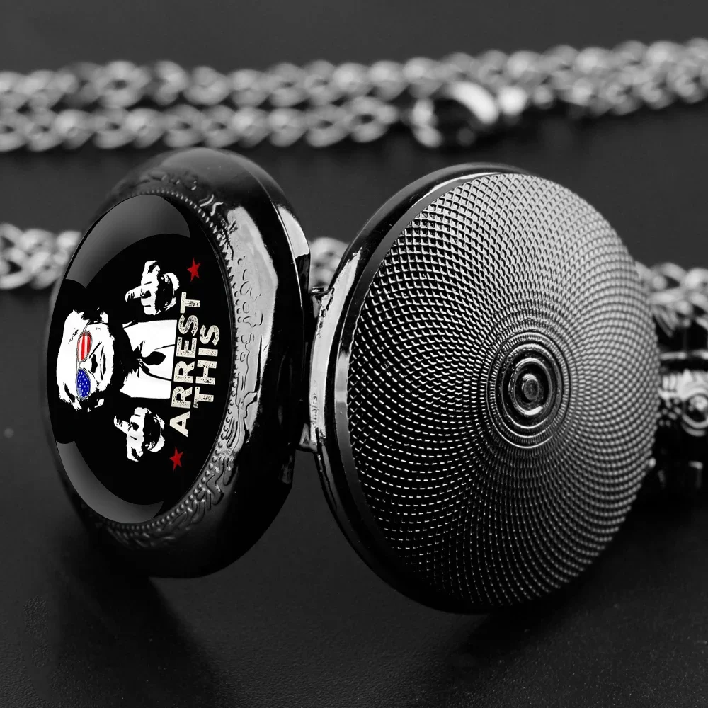 Creative Figure Victory Pendant Quartz Pocket Watch Souvenir Vintage Necklace Clock Personalized Gifts for Women Men Fan Relógio