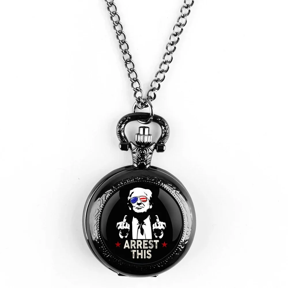 Creative Figure Victory Pendant Quartz Pocket Watch Souvenir Vintage Necklace Clock Personalized Gifts for Women Men Fan Relógio