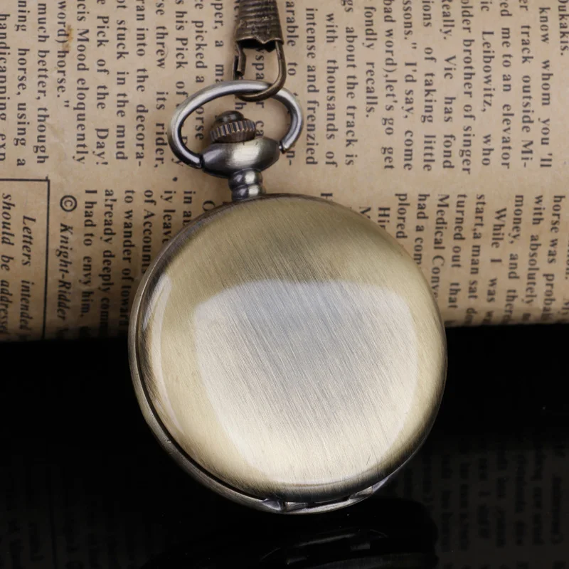 Fashion Design Fob Chain Smooth steel Quartz Pocket Watch Vintage Roman Nmber Dial Pendant Fob Watch Gifts Clock Relogio DeBolso