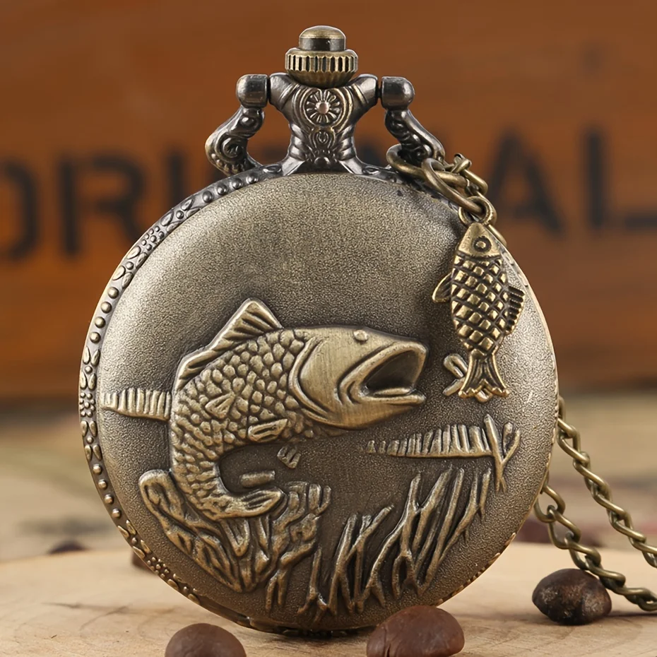 Retro Motorcycle Pattern Quartz Pocket Watch Motorbike MOTO Design Pendant Fob Watch Chain Gifts for Men Montre À Gousset