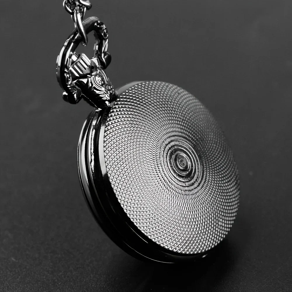 Black Cat Gazing Quartz Pocket Watch Woman Fashion Watch Necklace with Chain Man Watches Souvenir Gifts for Cat Lovers Children