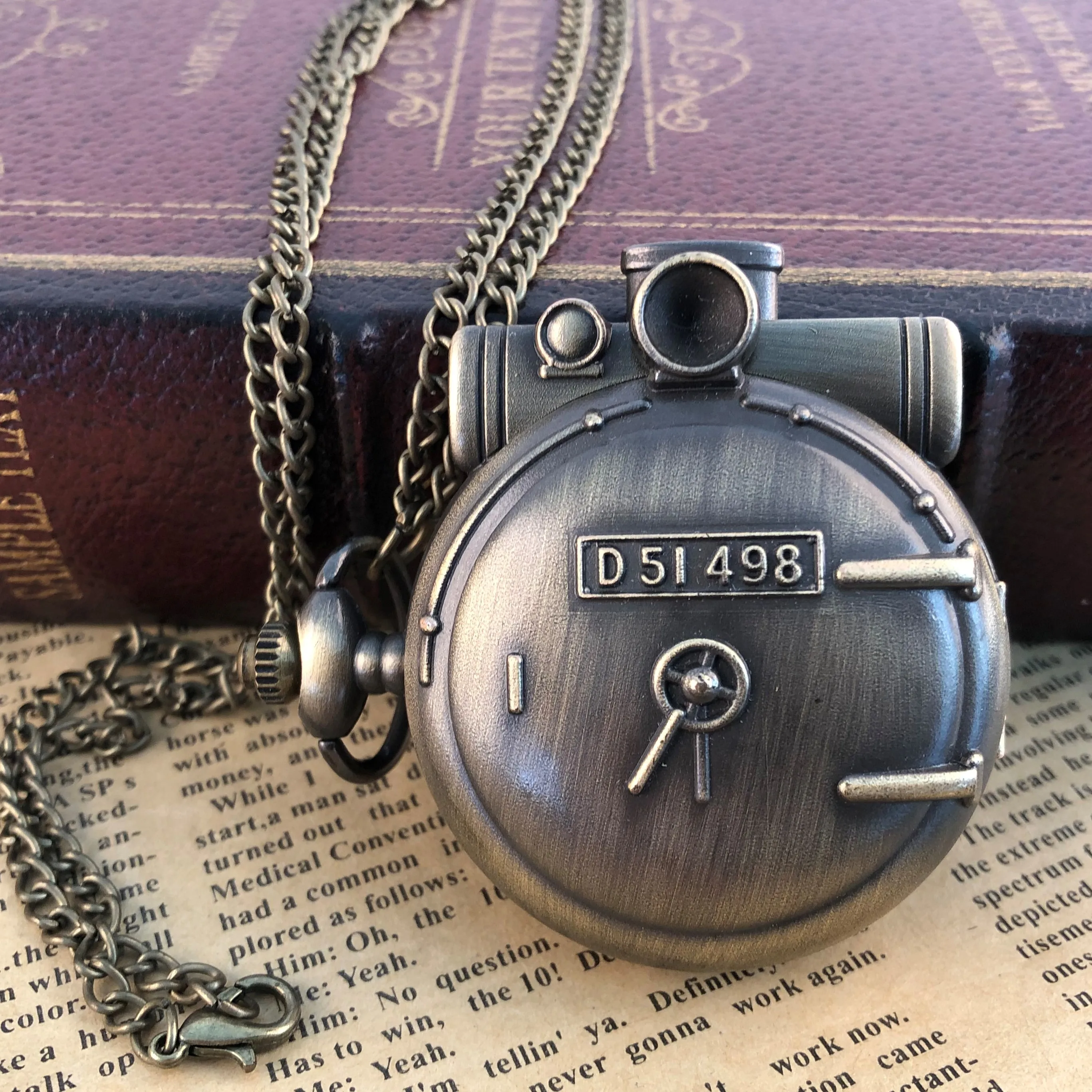 Vintage Steampunk Pocket Fob Watch Men's Unisex Military Quartz Pocket Watches Necklace With Chain Gifts reloj hombre