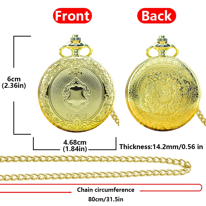 Retro Charm Neutral Fashion Roman Digital Quartz Pocket Watch Steampunk Men's and Women's Necklace Pendant Gift