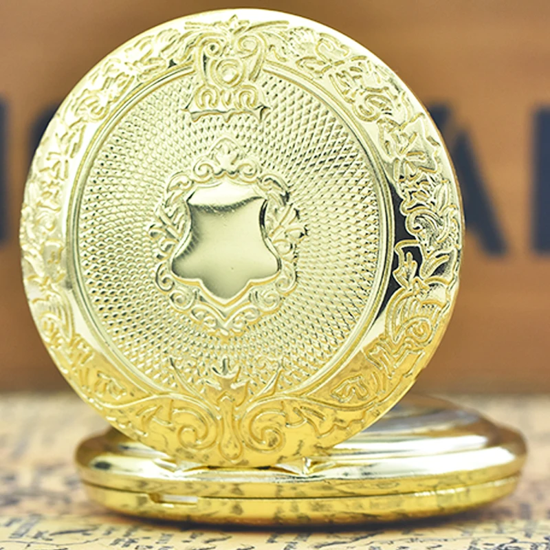 Retro Charm Neutral Fashion Roman Digital Quartz Pocket Watch Steampunk Men's and Women's Necklace Pendant Gift