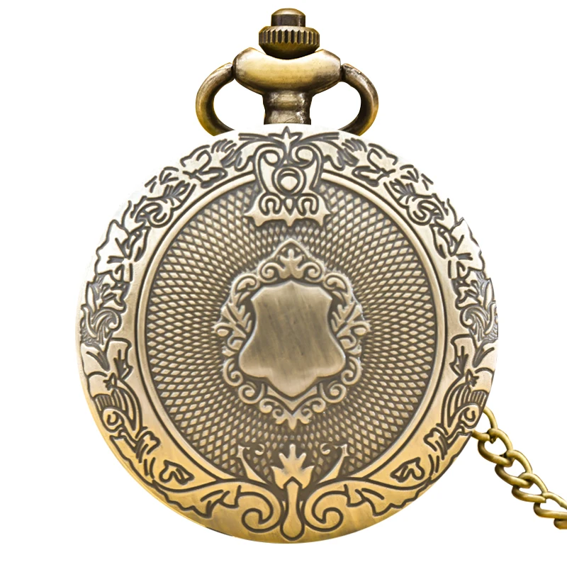 Retro Charm Neutral Fashion Roman Digital Quartz Pocket Watch Steampunk Men's and Women's Necklace Pendant Gift