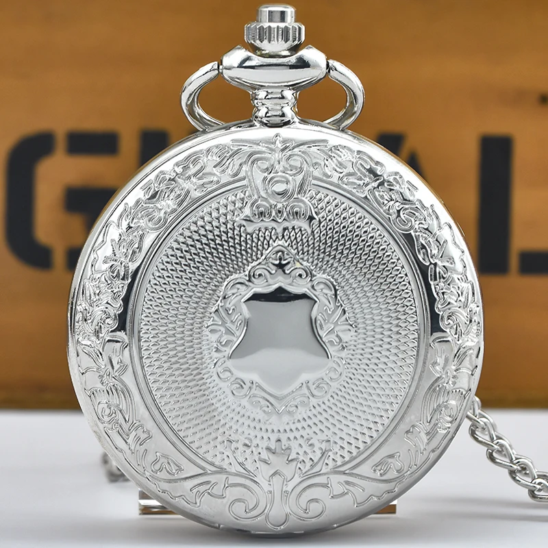 Retro Charm Neutral Fashion Roman Digital Quartz Pocket Watch Steampunk Men's and Women's Necklace Pendant Gift