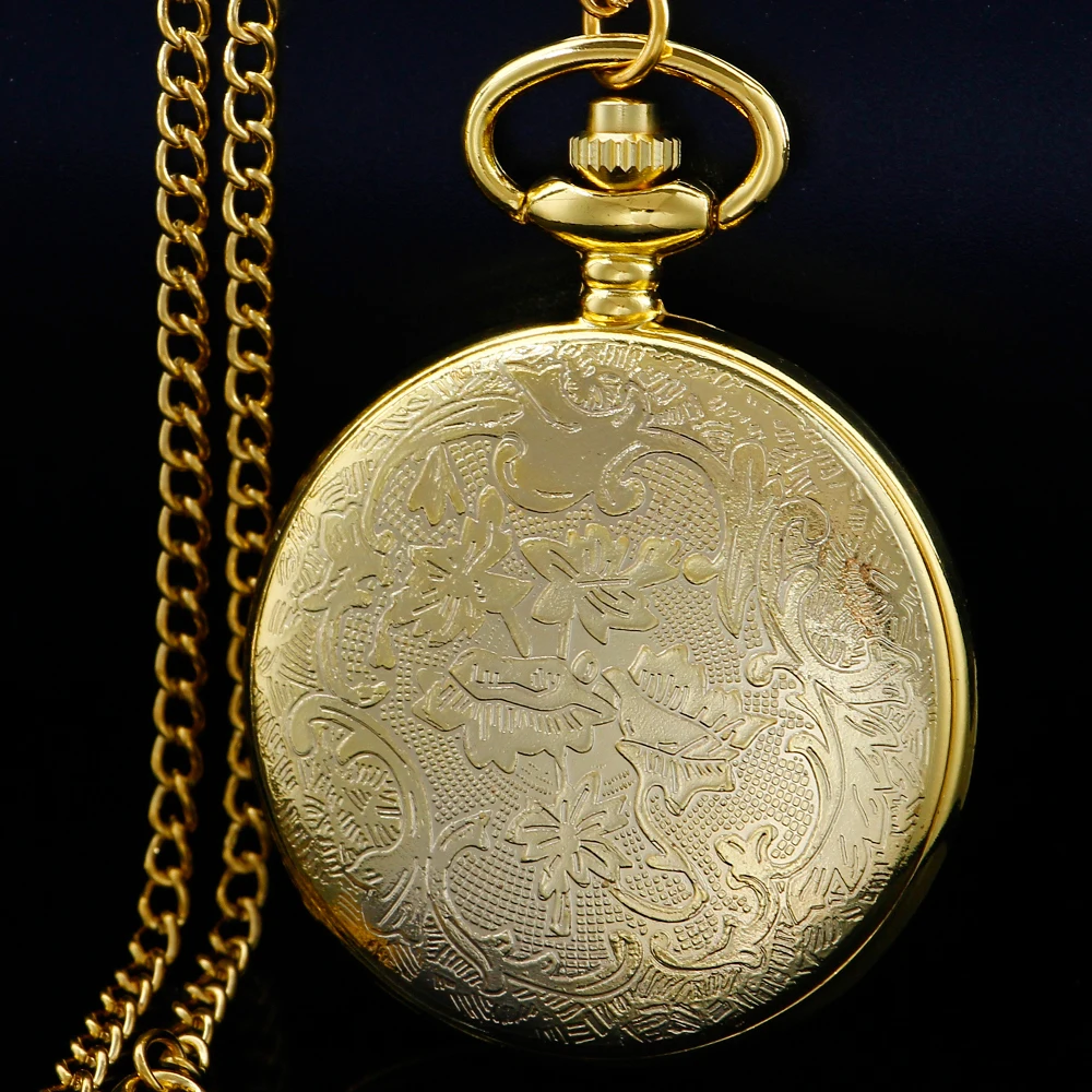 Silver Chinese Characteristic Dragon Shaped Pocket Watch Men's High Quality Necklace Timing Pendant Women's Jewelry Gift Clock